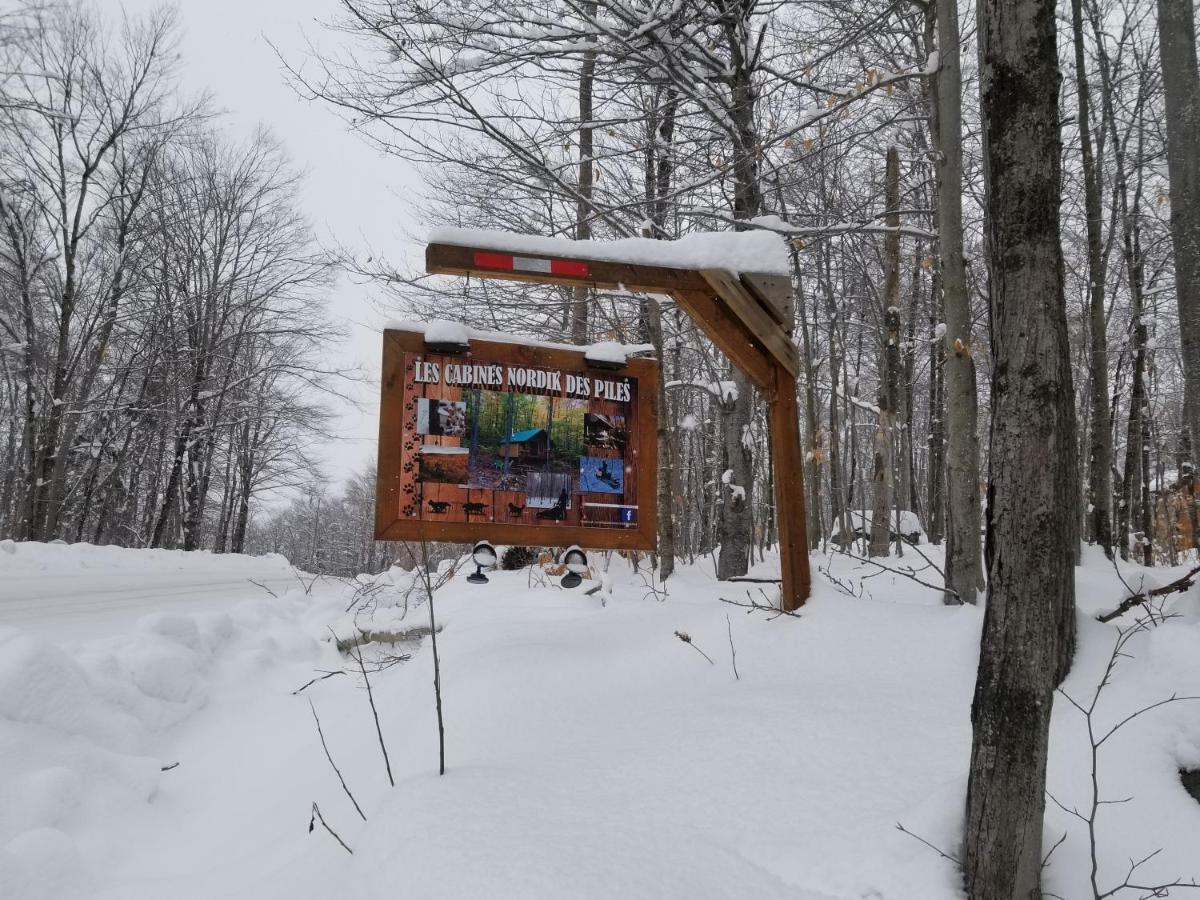 Saint-Jean-des PilesLes Cabines Nordik Des Piles别墅 外观 照片